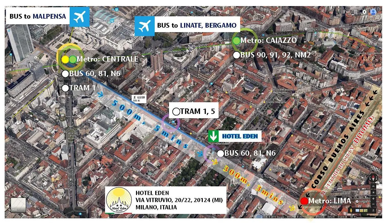 Hotel Eden Milan 2*,
